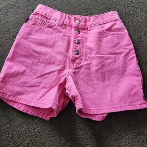 CHIC button Fly Pink Shorts